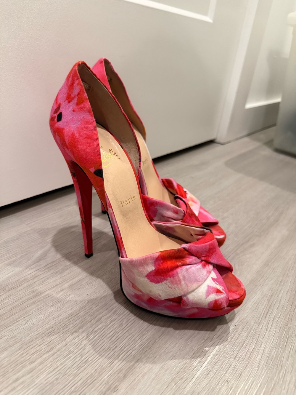 Christian Louboutin Volpi 150 Popi Fabric Pumps